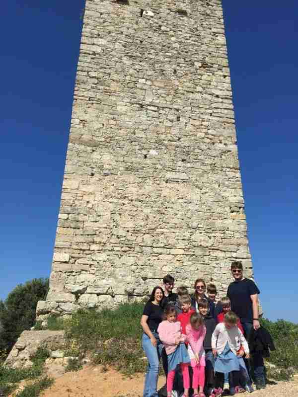 byzantine tower nea fokea halkidiki