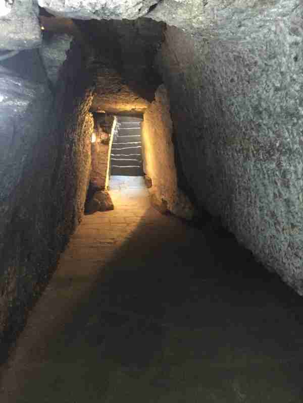 st pauls cave church view of steps from tunnel - Copy