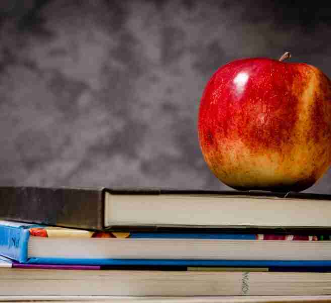 apple and books
