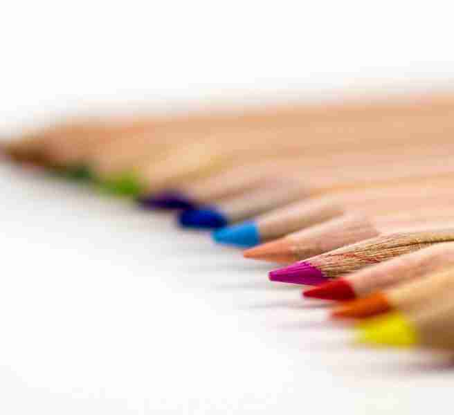 pencils in a row