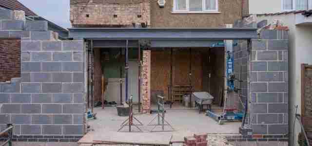 finance home renovation - house extension being built