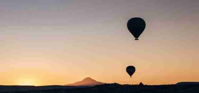 hot air balloon silhouette