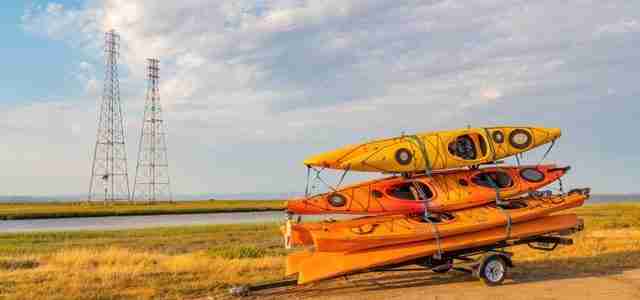 canoes on trailer