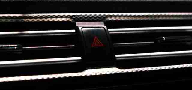 car hazard light button