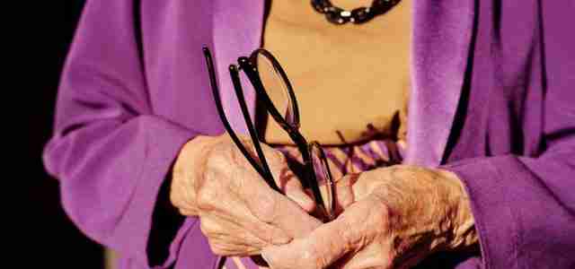 elderly woman's hands